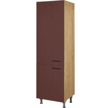 NOBILIA Vorratsschrank Urban BxTxH 60 x 58 x 217 cm rostrot matt vormontiert Anschlag links 4004539051942