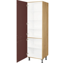 NOBILIA Vorratsschrank Urban BxTxH 60 x 58 x 217 cm rostrot matt vormontiert Anschlag links 4004539051942