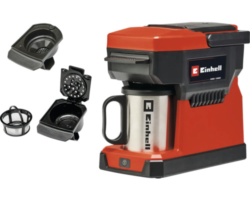 Akku-Kaffeemaschine Einhell Power X-Change TE-CF 18 Li, ohne Akku und Ladegerät Einhell Akku-Kaffeemaschine mit Zubehör