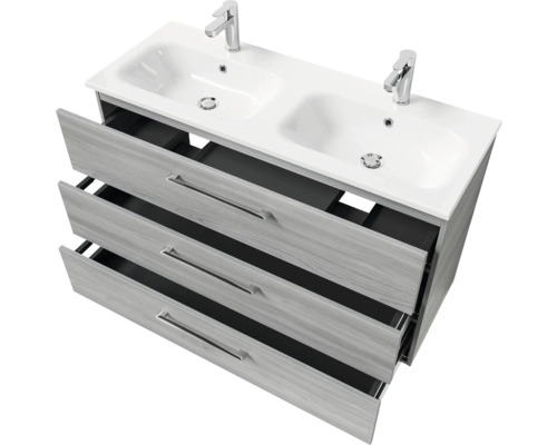 Doppelwaschtisch mit drei Schubladen für das Badezimmer