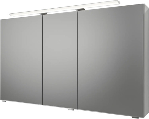 Spiegelschrank mit drei Türen und Beleuchtung für das Badezimmer