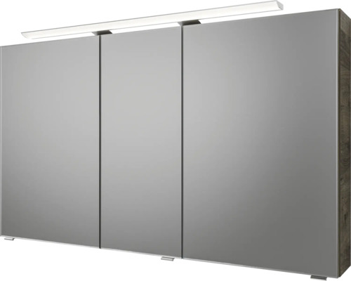 Spiegelschrank mit drei Türen und Beleuchtung