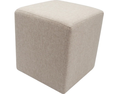 Quadratischer Hocker mit Stoffbezug