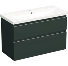 Waschtischunterschrank mit zwei Schubladen und einem Waschbecken