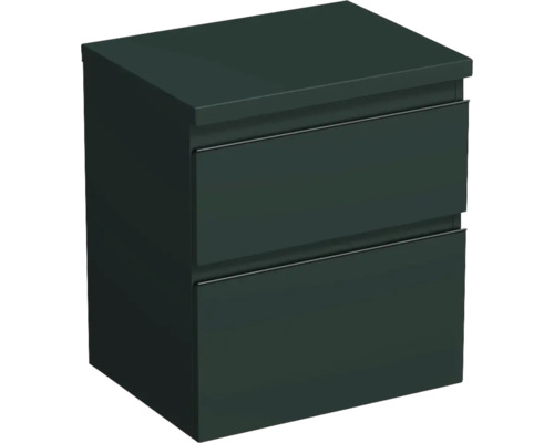 Waschtischunterschrank Jungborn TRENTA BxHxT 56,7 x 64,6 cm x 44,5 cm Frontfarbe mintgrün matt TRE DESK 60 2Z B A9146