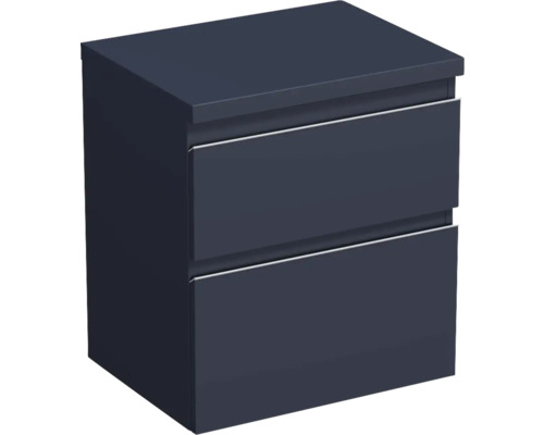 Jungborn Waschtischunterschrank TRENTA BxHxT 56,7 x 64,6 x 44,5 cm Frontfarbe taubenblau matt TRE DESK 60 2Z S A9166