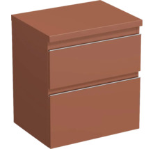 Jungborn Waschtischunterschrank TRENTA BxHxT 56,7 x 64,6 x 44,5 cm Frontfarbe Cotto matt TRE DESK 60 2Z S A9556