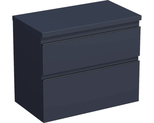 Waschtischunterschrank Jungborn TRENTA BxHxT 76,7 x 64,6 cm x 44,5 cm Frontfarbe taubenblau matt TRE DESK 80 2Z B A9166