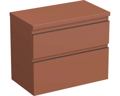 Waschtischunterschrank Jungborn TRENTA BxHxT 76,7 x 64,6 cm x 44,5 cm Frontfarbe quarz lava matt TRE DESK 80 2Z B A9556