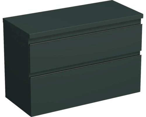 Jungborn Waschtischunterschrank TRENTA BxHxT 96,7 x 64,6 x 44,5 cm Frontfarbe mintgrün matt TRE DESK 100 2Z B A9146