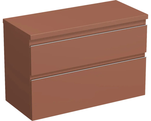 Waschtischunterschrank Jungborn TRENTA BxHxT 96,7 x 64,6 cm x 44,5 cm Frontfarbe quarz lava matt TRE DESK 100 2Z S A9556