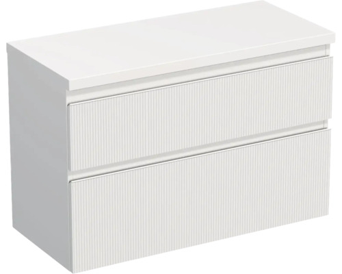 Jungborn Waschtischunterschrank TRENTA BxHxT 96,7 x 64,6 x 44,5 cm Frontfarbe weiß matt TRE DESK 100 2Z W A8916 Jungborn Waschtischunterschrank TRENTA BxHxT 96,7 x 64,6 x 44,5 cm Frontfarbe weiß matt TRE DESK 100 2Z W A8916