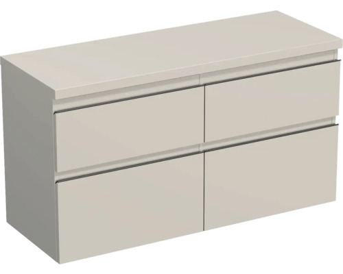 Jungborn Waschtischunterschrank TRENTA BxHxT 116,7 x 64,6 x 44,5 cm Frontfarbe muskat glanz TRE DESK 120D 4Z B A3026