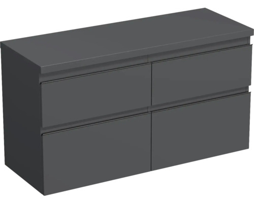 Jungborn Waschtischunterschrank TRENTA BxHxT 116,7 x 64,6 x 44,5 cm Frontfarbe anthrazit matt TRE DESK 120D 4Z B A3396