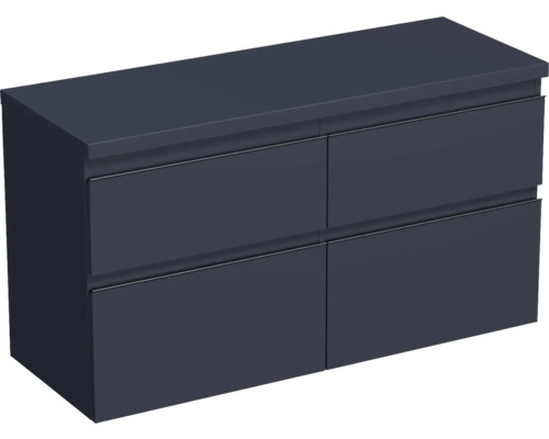 Jungborn Waschtischunterschrank TRENTA BxHxT 116,7 x 64,6 x 44,5 cm Frontfarbe taubenblau matt TRE DESK 120D 4Z B A9166