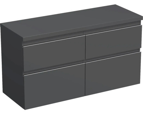 Waschtischunterschrank Jungborn TRENTA BxHxT 116,7 x 64,6 cm x 44,5 cm Frontfarbe anthrazit matt matt TRE DESK 120D 4Z S A3396