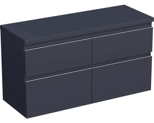 Jungborn Waschtischunterschrank TRENTA BxHxT 116,7 x 64,6 x 44,5 cm Frontfarbe taubenblau matt TRE DESK 120D 4Z S A9166