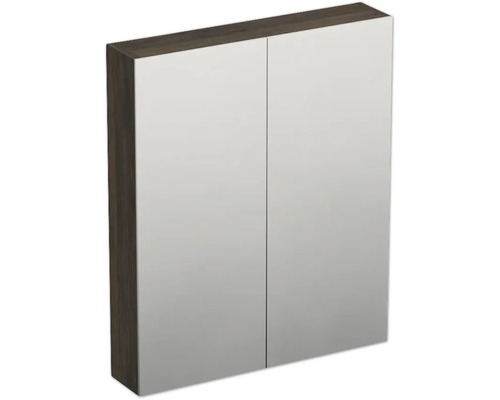 Jungborn Spiegelschrank TRENTA 60 x 14,4 x 72 cm Gladstone eiche 2-türig IP 44 Spiegelschrank mit zwei Türen für das Badezimmer