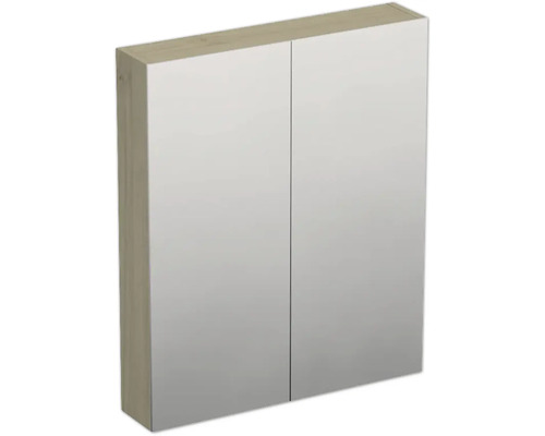 Jungborn Spiegelschrank TRENTA 60 x 14,4 x 72 cm Kendal eiche 2-türig IP 44 Spiegelschrank mit zwei Türen
