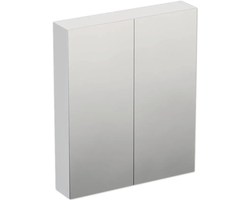 Jungborn Spiegelschrank TRENTA 60 x 14,4 x 72 cm weiß hochglanz 2-türig IP 44 Spiegelschrank mit zwei Türen für das Badezimmer