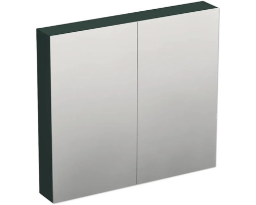 Jungborn Spiegelschrank TRENTA 80 x 14,4 x 72 cm grün Salvia matt 2-türig IP 44 Spiegelschrank mit zwei Türen für das Badezimmer