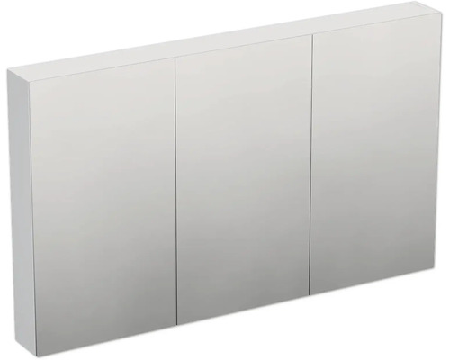 Jungborn Spiegelschrank TRENTA 120 x 14,4 x 72 cm weiß zu A8916 matt 3-türig IP 44 Spiegelschrank mit drei Türen für das Badezimmer