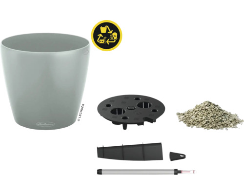 Lechuza Classico Topf mit Bewässerungsset und Recycling Symbol