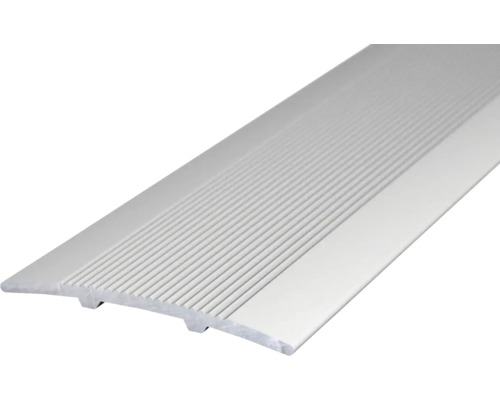 SKANDOR Übergangsprofil Aluminium silber 3,0x33x1000 mm Aluminium Übergangsprofil mit geriffelter Oberfläche