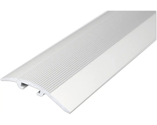SKANDOR Anpassungsprofil Aluminium silber 4,8x37x2700 mm Bodenprofil aus Kunststoff