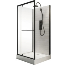 Komplettdusche SCHULTE Jersey II Express Plus 90 x 90 x 215 cm schwarz