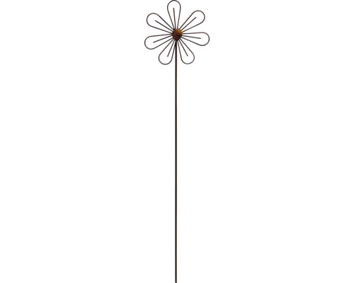 Dekostab Gartenstecker Lafiora Blume klassisch 115 cm Metall kupfer