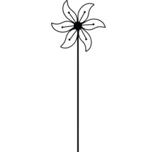Windrad mit Blumenmuster für den Garten