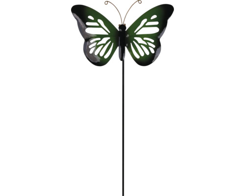Dekostab Schmetterling Lafiora Metall H 118 cm grün