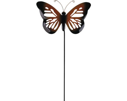 Dekostab Schmetterling Lafiora Metall H 118 cm rot