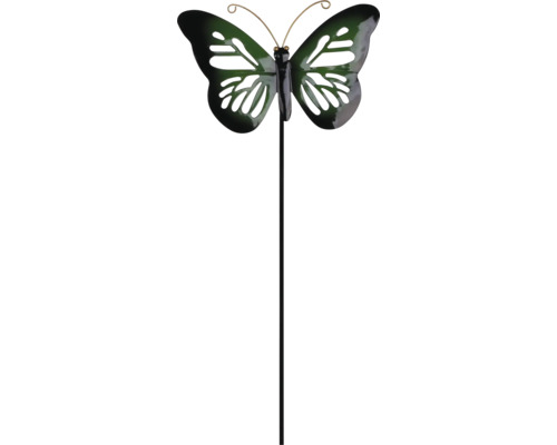 Dekostab Schmetterling Lafiora Metall H 95 cm grün