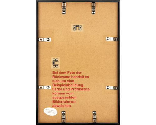 IDEAL TREND Bilderrahmen Schwarz 40x60 Cm – Kunststoffrahmen Mit Acrylglas, Für Wand & Tisch, UV-beständig