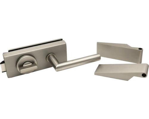 Glastürschloss mit Griff und Befestigungselementen