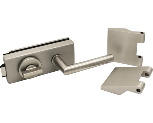 Glastürschloss mit Türdrücker und Schlosskasten