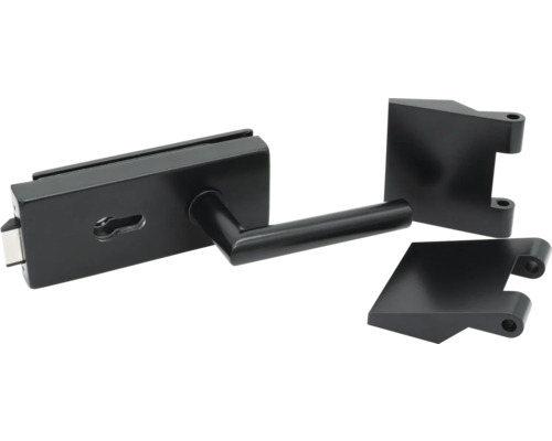 Schiebetürbeschlag mit Drückergarnitur