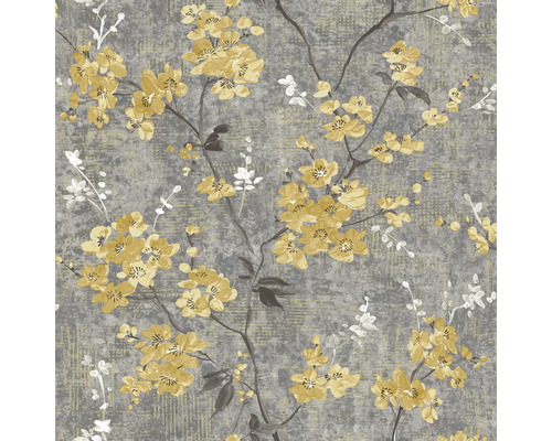 Vliestapete 196401 floral grau