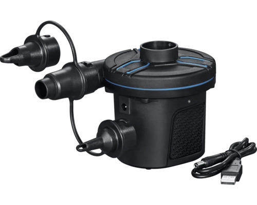 Elektrische Luftpumpe mit Aufsätzen und USB-Kabel