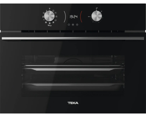 TEKA Kompaktbackofen HLC8406BK Nutzvolumen 44 l Maße BxHxT 595 mm x 455 mm x 537 mm Schwarzer Teka Einbaubackofen mit digitaler Anzeige und Drehknöpfen
