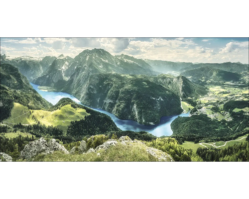 Leinwandbild Mountain Landscape I 100x50 cm