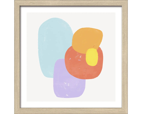 Gerahmtes Bild Colorful Abstract Shapes II 28x28 cm