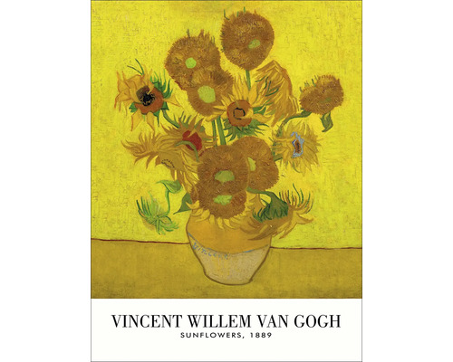 Leinwandbild Van Gogh Sonnenblumen 57x77 cm