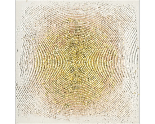 Leinwandbild Original Minimal-Abstract-Gold VII 60x60 cm
