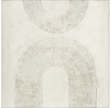 Abstraktes Wandbild mit geometrischen Formen