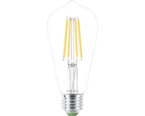 LED Lampe ST64 E27/4W(60W) klar 840 lm 2700 K warmweiß Philips Logo LED Lampe im Vintage Stil