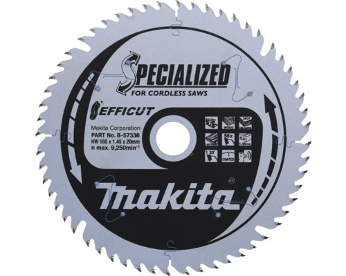 Makita Sägeblatt für Akku-Sägen, 165 mm Durchmesser