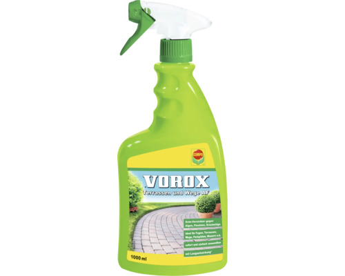 Unkrautbekäpfungsmittel VOROX® COMPO Terrassen und Wege, anwendungsfertiges Pumpspray, für bis zu 30 m² 1000 ml